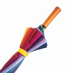 Regenschirm bunt Stockschirm 2 Personen Regenschirm Ø131cm Golfschirm Regenbogen