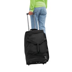 Trolley Reisetasche mit Rollen ca. 50 x 33 x 29 cm 2,3kg 43L Reisetrolley mit Skaterrollen und Schultergurt – Rollentasche ideal für Reisen und Alltag