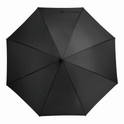 Regenschirm stylisch schwarz und gelb : Leichter Stockschirm mit 103 cm Durchmesser, Polyester-Bespannung, stabilen Fiberglas-Speichen und praktischem Knopfdruck-Öffnungsmechanismus