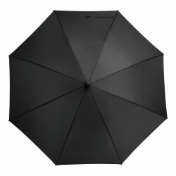 Leichter Regenschirm praktischer und stabil – großer schwarzer Stockschirm mit hellgrüner Polyester-Bespannung (103 cm) und Knopfautomatik, ideal für jeden Regen!