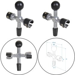 2 x Batteriepol Reiniger - Polbürste für...