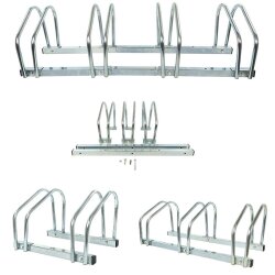 AS Fahrradständer Fahrradhalterung Wand + Boden Aufstellständer für 2/3/4 Fahrräder Fahrradständer 4 Fahrräder AS