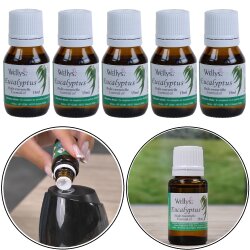 5 x Eukalyptusöl je 15ml Eukalyptus Ätherisches Öl zum inhalieren bei Erkältung