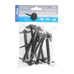 30x Heringe aus Kunststoff – schwarze Zeltheringe L 9cm Ø 7,5mm Bodenplanen oder Zeltteppich Befestigung Campingzubehör