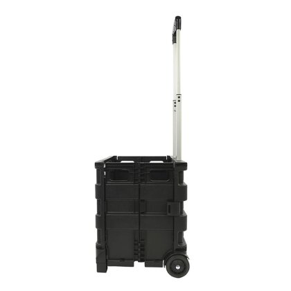 Einkaufstrolley klappbar Trolley Einkaufswagen Einkaufskorb Klappbox 32L  schwarz, 28,90 €
