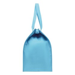 5 x Kühltasche Groß Einkaufstasche 35x25x38 Reißverschluss Stoffbeutel Hellblau