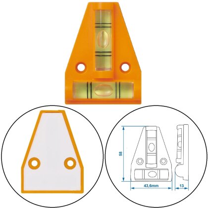 AS Kreuzwasserwaage Wohnwagen Wasserwaage Anhänger Mini Pyramide Caravan AS