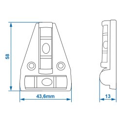 AS Kreuzwasserwaage Wohnwagen Wasserwaage Anhänger Mini Pyramide Caravan AS