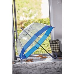 Glockenschirm Ø83 cm Stockschirm 322 Gr Schirm Regenschirm Transparent Blau