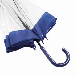 Glockenschirm Ø83 cm Stockschirm 322 Gr Schirm Regenschirm Transparent Blau