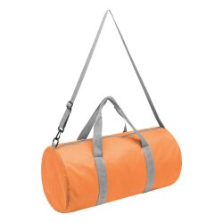 Umhängetasche 37 Liter Orange – Faltbare Reisetasche Ø28 x 55 cm Sporttasche & Weekender in Groß – Ideal als Gymtasche