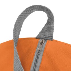 Umhängetasche 37 Liter Orange – Faltbare Reisetasche Ø28 x 55 cm Sporttasche & Weekender in Groß – Ideal als Gymtasche