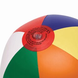 12 x Bunter Wasserball für Kinder und Erwachsene – Regenbogenfarben, 26 cm Durchmesser, PVC, phthalatfrei, perfekt für Pool- und Strandspiele