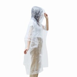 Regenponcho Transparent Universal – Durchsichtiger Regencape, Einweg Regenmantel Optimaler Regenschutz – Regenumhang