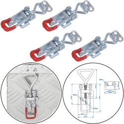 4 x Spannverschluss für Kisten und Anhänger...