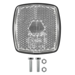 2 x Positionsleuchten für Anhänger 12V, Weiß, inkl. Schraubensatz, Positions- und Begrenzungsleuchten, ca. 66 x 62 x 44 mm