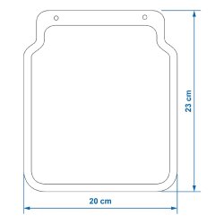 2 x Hochwertiger Schmutzfänger für LKW, PKW, Anhänger & Wohnmobile – Set ca. 23 x 20 cm – Optimaler Schutz für Ihr Fahrzeug – LKW Schmutzfänger Auto Zubehör