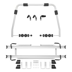 Deichsel Fahrradträger Silber bis 40kg – Fahrradheckträger Wohnwagen 5,1kg Wohnwagendeichsel 2 Fahrräder 126x70x32cm