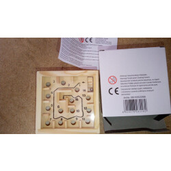 Labyrinth Holz 9 x 9 cm Mini Labyrinthspiel Geduldspiele,...