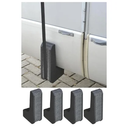 4x Hartschaum Eckenschutz Set – Abstandshalter für Dachschutz, Schaum Schutzecken für Spanngurte bis 4,5 cm Schwarz.