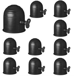 Kappe mit Schloss für Anhängerkupplung schwarz