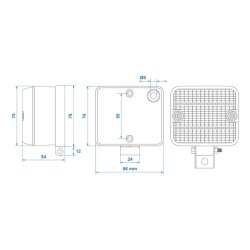 2x Nebelschlussleuchte Universal Quad Rückleuchte Nebelschlusslicht PKW Anhänger