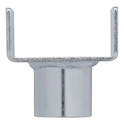 2x Wagenheber-Adapter – hydraulische Wagenheber geeignet, Auflagefläche 54x45mm Stempel Ø 27mm 192 g Autoheber Silber