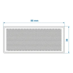 10x Rechteck-Reflektoren E4-geprüft, Reflektor Rot, ca. 85 x 39 mm, Selbstklebend – für Fahrzeuge, Fahrrad, Anhänger