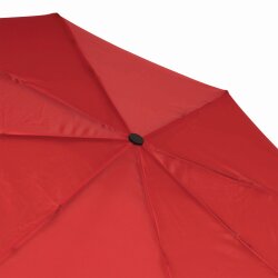 Regenschirm auf-zu Automatik Mini Ø97 Damen Mädchen Herren Fiberglasspeichen rot