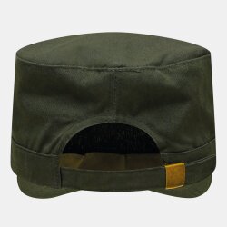 Military-Cap Dunkelgrün mit 4 Luftlöchern – Army Cap mit Metallverschluss Outdoor-Kappe Grün Armykappe 100% Baumwolle