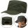 Military-Cap Dunkelgrün mit 4 Luftlöchern – Army Cap mit Metallverschluss Outdoor-Kappe Grün Armykappe 100% Baumwolle