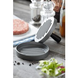 Burgerpresse Ø12cm Schwarz/Silber –...