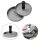 Burgerpresse Ø12cm Schwarz/Silber – Hamburger Presse für Saftige Pattys Pattymaker – Hamburger Pressen, Fleischpresse