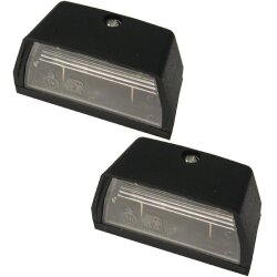 2x Nummernschildbeleuchtung 12V Schwarz LED E11 KFZ - Sofitte Glühbirne Kennzeichenbeleuchtung Kennzeichen