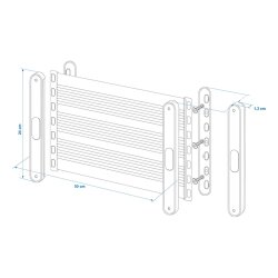 Ablagenetz Wohnmobil Auto Ablage Netz Netzablage Gepäcknetz Kofferraum 45x26,5cm