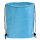 4 x Kühltasche mit Tragekordeln ca. 32x42 cm Einkaufstasche Kühlrucksack hellblau