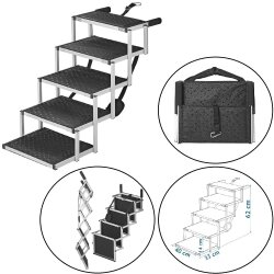 AS Hundetreppe klappbar 5 Stufen Auto Hunde Treppen...