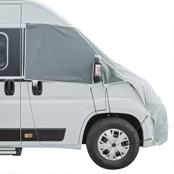 Frontscheibenabdeckung für Wohnmobile Scheibenabdeckung Camping aus 3-lagigem Vlies kompatibel Fiat Ducato ab 06-2006