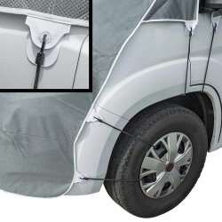 Frontscheibenabdeckung für Wohnmobile Scheibenabdeckung Camping aus 3-lagigem Vlies kompatibel Fiat Ducato ab 06-2006