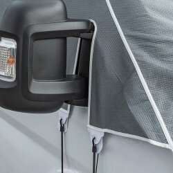 Frontscheibenabdeckung für Wohnmobile Scheibenabdeckung Camping aus 3-lagigem Vlies kompatibel Fiat Ducato ab 06-2006