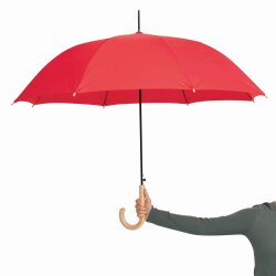 Automatik Regenschirm Ø103cm LIPSI Stockschirm Schirm recycelten Kunststoffen rot