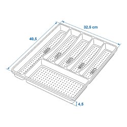 AS Besteckkasten mit 6 Fächer Camping Küche Boot Besteckeinsatz Yacht Wohnmobil AS