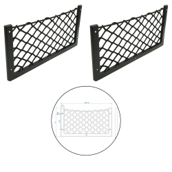 2x Aufbewahrungsnetz 302x169mm – Gepäcknetz...