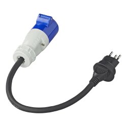 Camping Adapter CEE 40cm Schuko Kupplung Stecker 2,5 mm Kabel IP44 10A 230V VDE