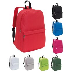 Rucksack klein 30x10,5x39,5 cm – Mini Tasche für Damen Reißverschluss-Hauptfach Rucksäcke mit gepolsterte Schultergurte