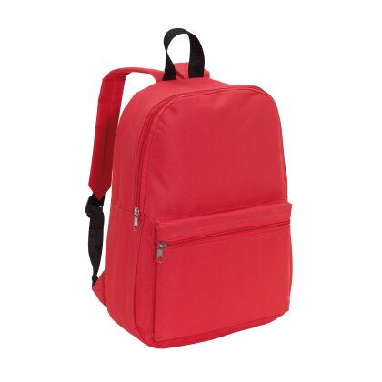 Kleiner Rucksack 30x10,5x39,5 cm verwendbar als Kinderrucksack Damen Herren Rot