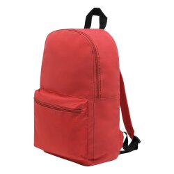 Kleiner Rucksack 30x10,5x39,5 cm verwendbar als Kinderrucksack Damen Herren Rot