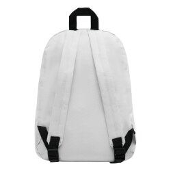 Rucksack klein Weiß 30x10,5x39,5 cm – Mini Rucksäcke für Damen Reißverschluss-Hauptfach mit gepolsterte Schultergurte