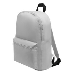 Kleiner Rucksack 30x10x39 cm Kleinerrucksack 2 Fächer verwendbar Damen - Herren Grau