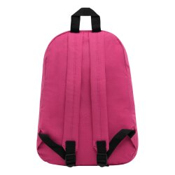 Kleiner Rucksack 30x10x39 cm Kleinerrucksack 2 Fächer verwendbar Damen - Herren Pink